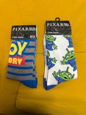 Pixar Toy Story themed crew socks